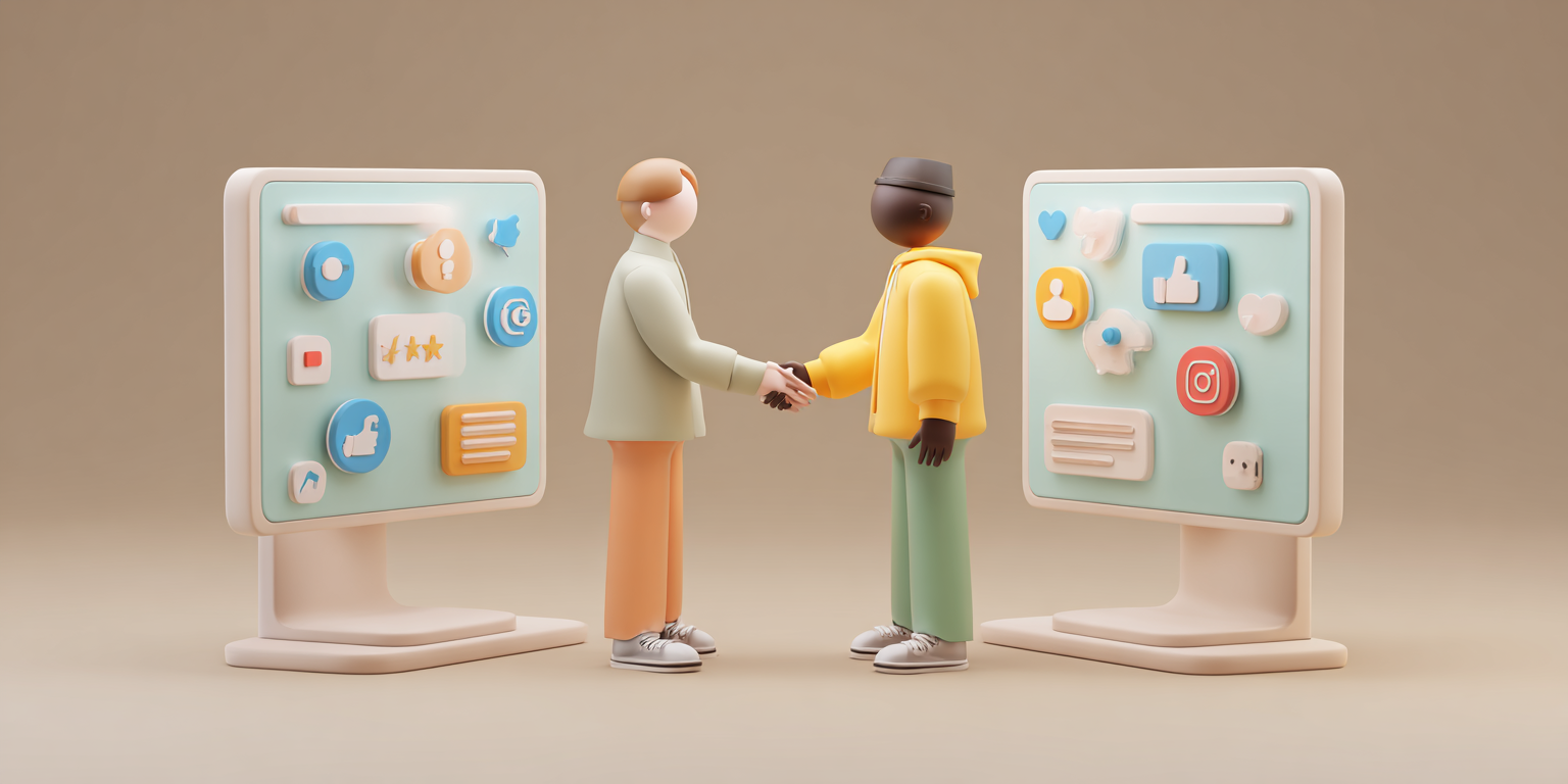 u8726279342_Two_creators_shaking_hands_digitally_between_scre_9ef28060-c9a8-473c-a963-046ec501c814_0